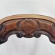 Set of 6 antique dining chairs in solid walnut, cane seats, 19th century.