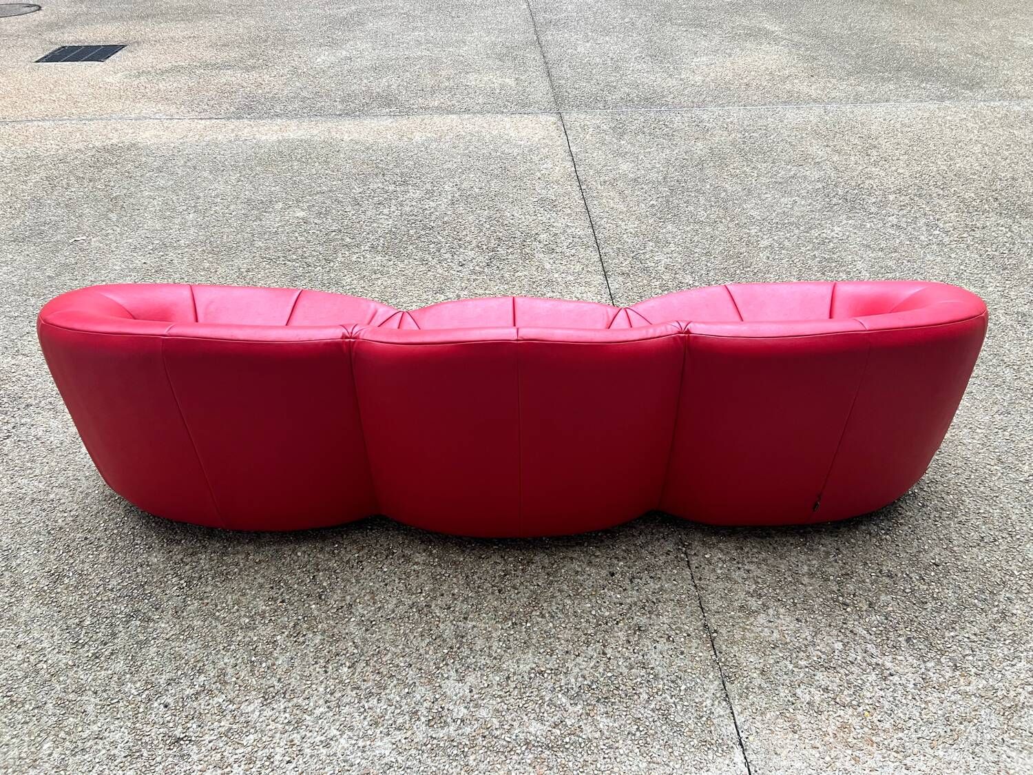 Canapé Pierre Paulin - Ligne Roset Edition - Pumpkin 3-seater - Faux leather