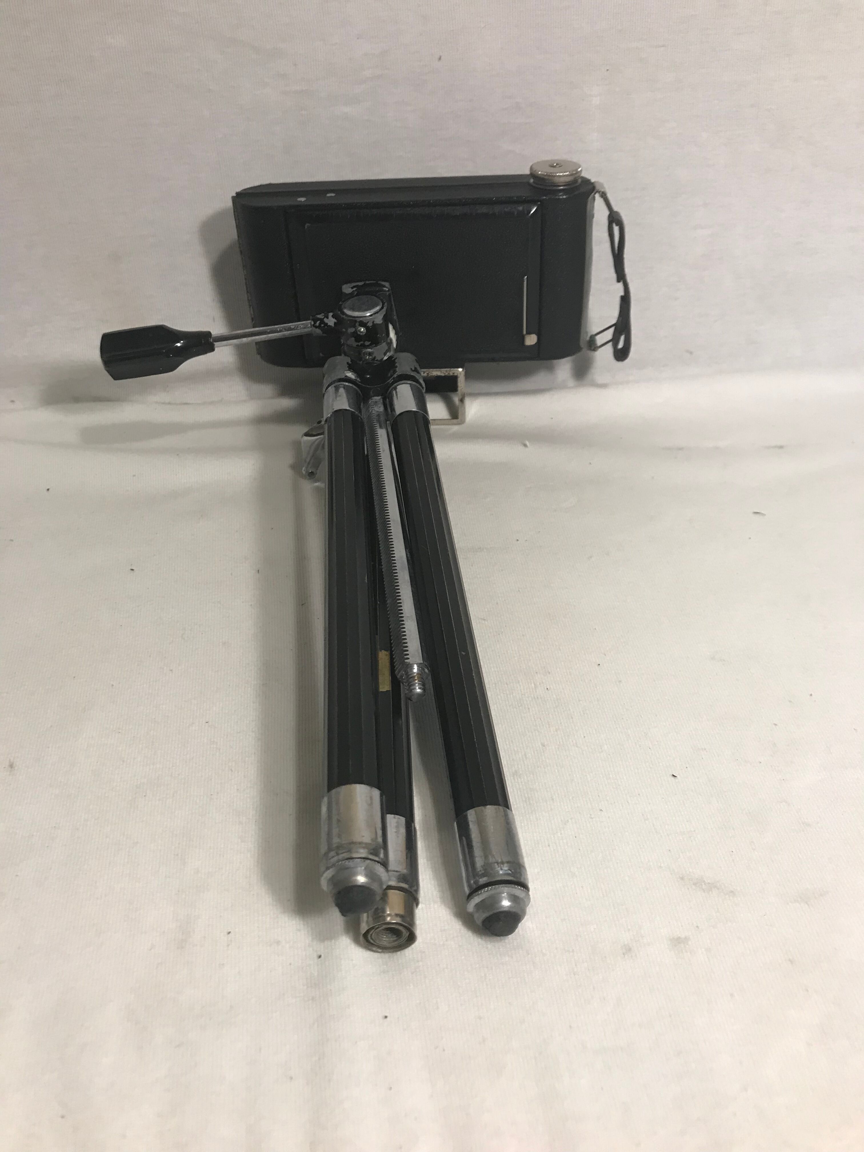 Hawkeye folding camera 620 bellows with tripod