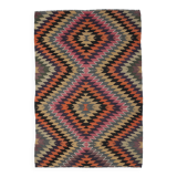 5x8 Colorful Tribal Pattern Kilim Area Rug, 166x247Cm