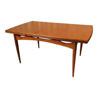 Scandinavian extendable teak table