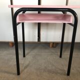 Old school desk restored pink