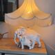 Elephant Bedside Table Lamp Elephant Pagoda Vintage 80s