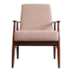 Fauteuil Henryk Lis Mid Century 1960 en Boucle Beige