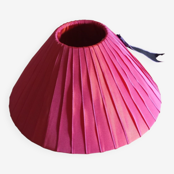 Pink moiré lampshade