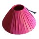 Pink moiré lampshade