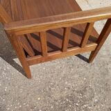 Scandinavian style oak bench in the 60s