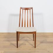 Chaises de salle à manger en teck et tissu du milieu du siècle par Leslie Dandy pour G-Plan, Unite