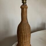 Lamp cabanon Provence in woven wicker basket weavers 1950