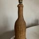 Lamp cabanon Provence in woven wicker basket weavers 1950