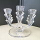 Bougeoir ,Chandelier with leaded crystal 3 branches