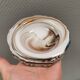 Rare glass art / ashtray by Michael Bang for Holmegaard Denmark 1968