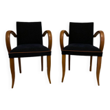 Pair of restored bridge chairs