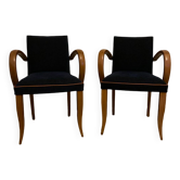 Paire de fauteuils bridges restaurés