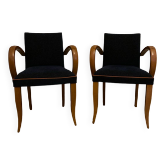 Pair of restored bridge chairs