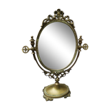 Miroir psyché en laiton
