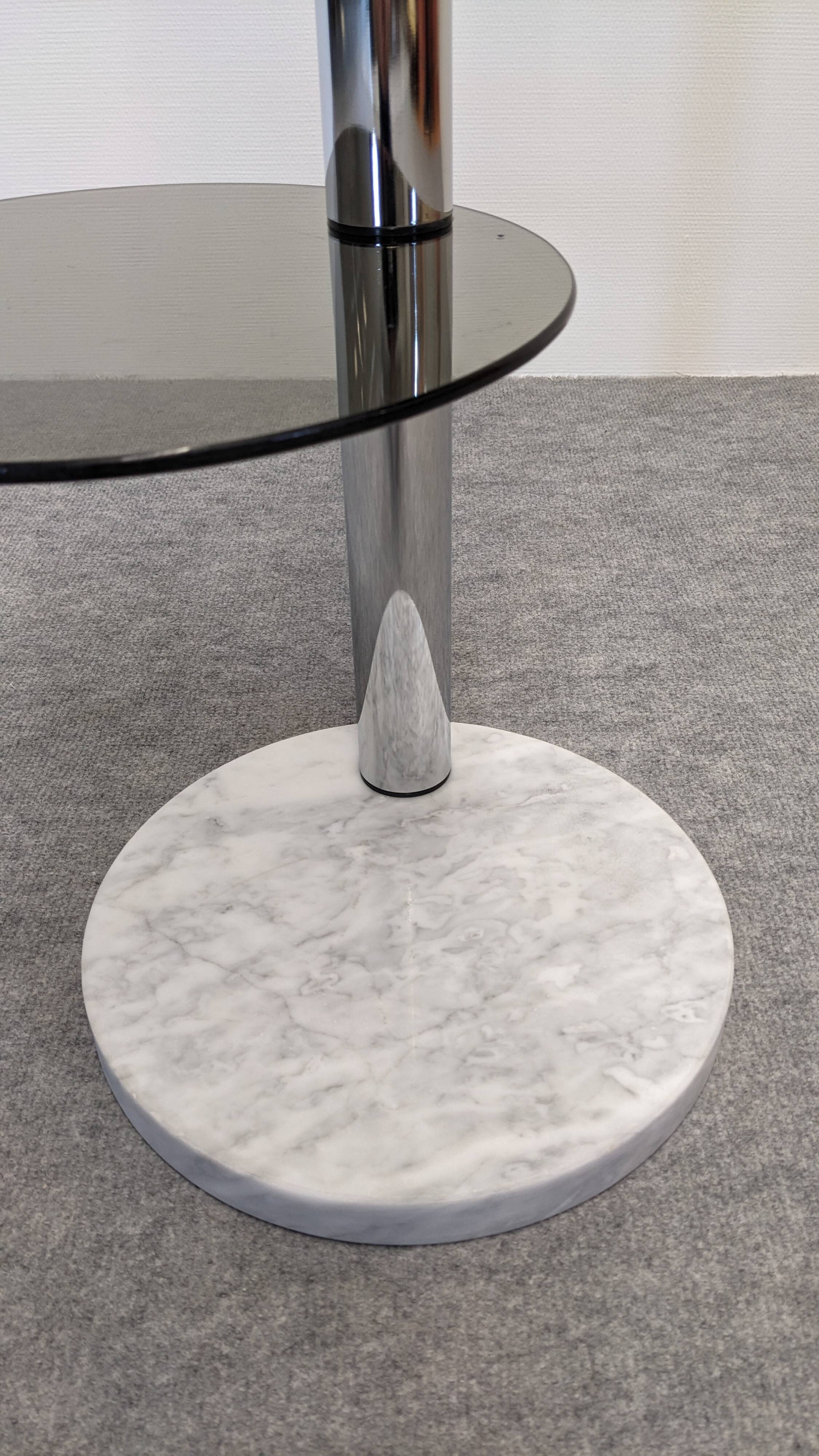 Space age side table or end table, France circa 1970.