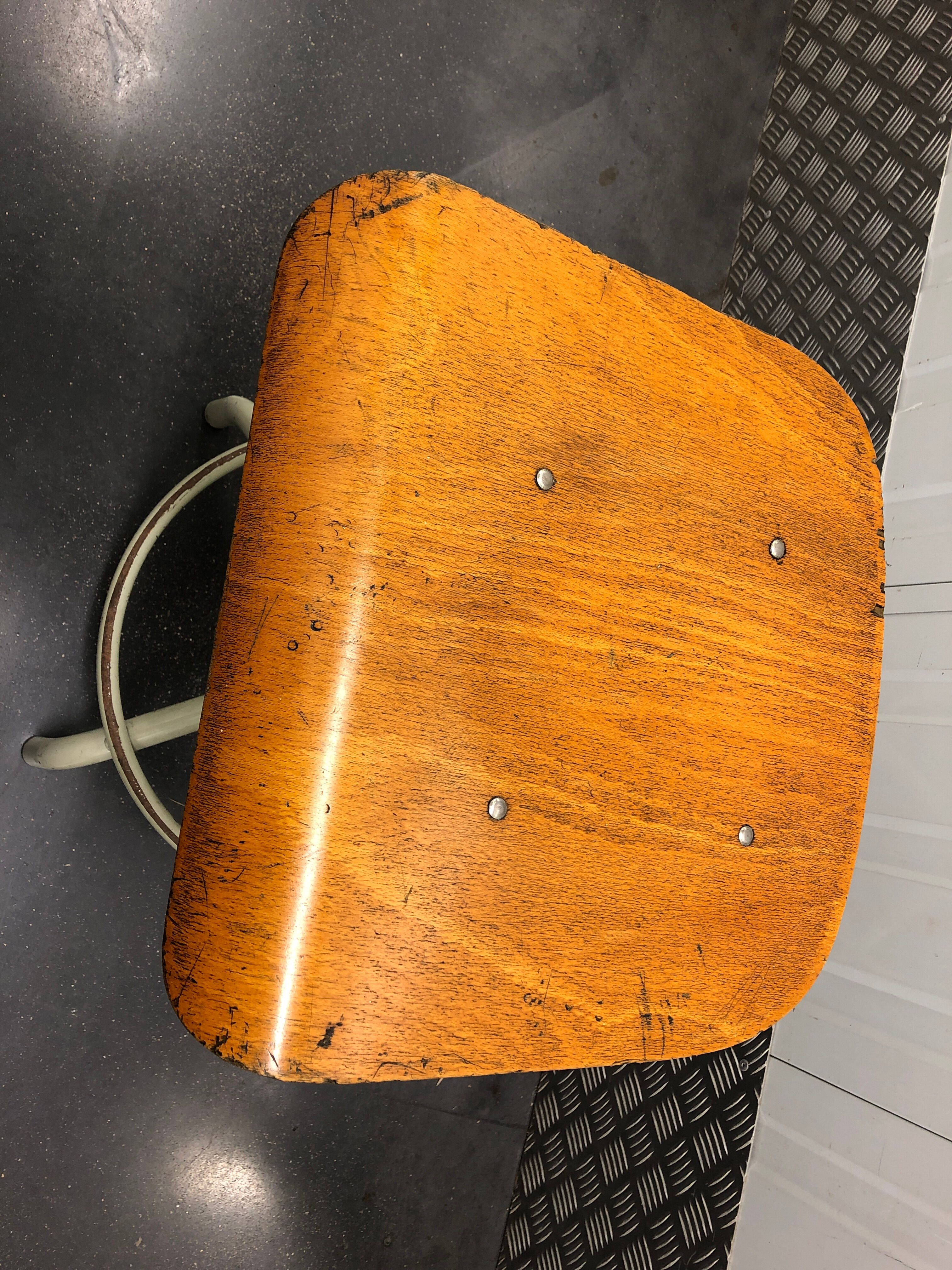 Industrial metal and bis metal and bis stick signed around 1950