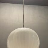 Mid-Century Italian Murano Glass Pendant Lamps by Paolo Venini, Set of 2