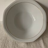 White dish with gilding