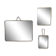 Set de 3 miroirs de barbier anciens