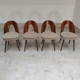 Set of 4 chairs by Antonin Suman for Tatra Nabytok 1960