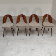 Set of 4 chairs by Antonin Suman for Tatra Nabytok 1960
