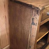 Old pharmacy cabinet from the 1950s width 263 cm