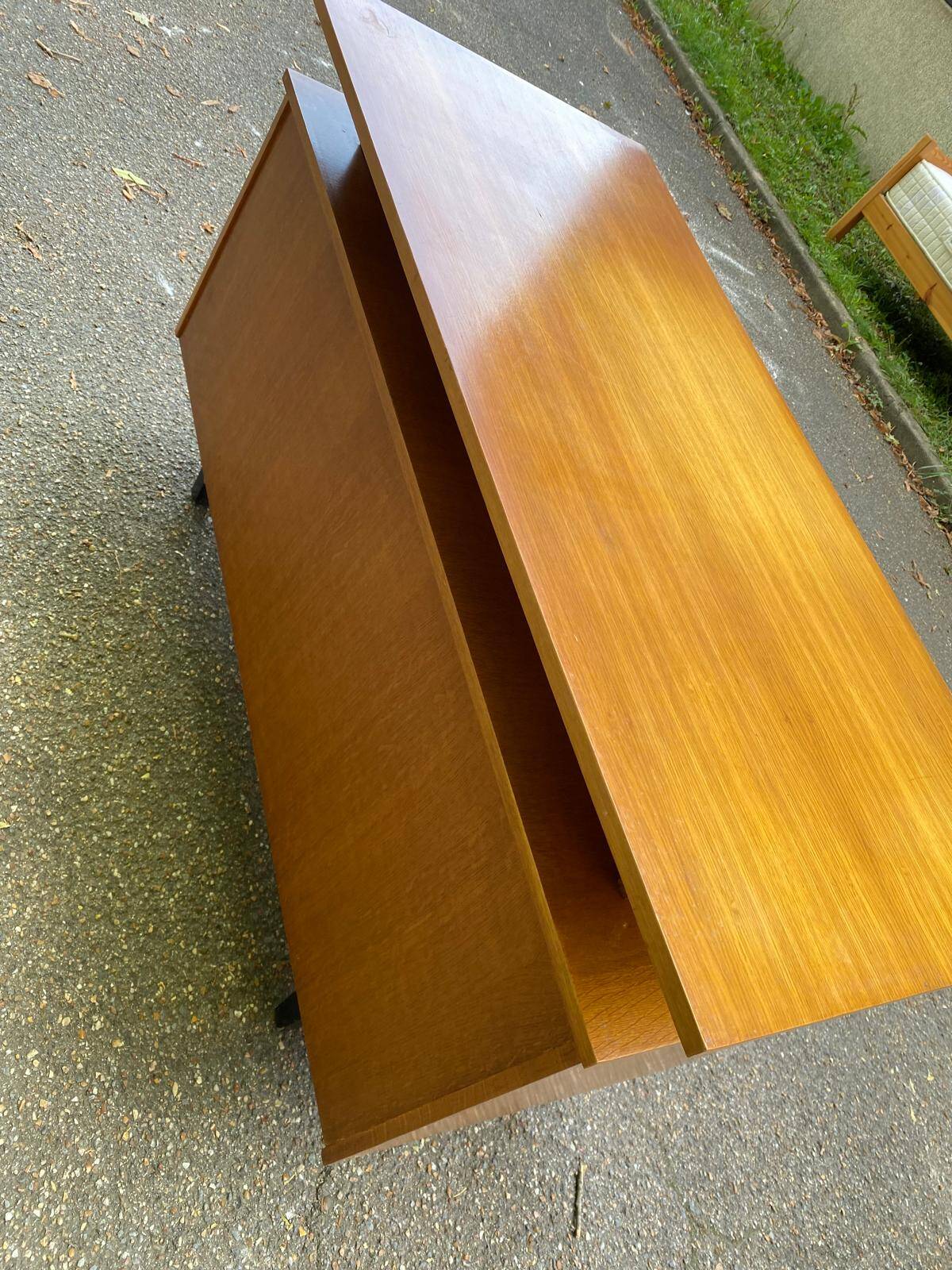 Scandinavian desk from the 50s/60s in wood 130cm