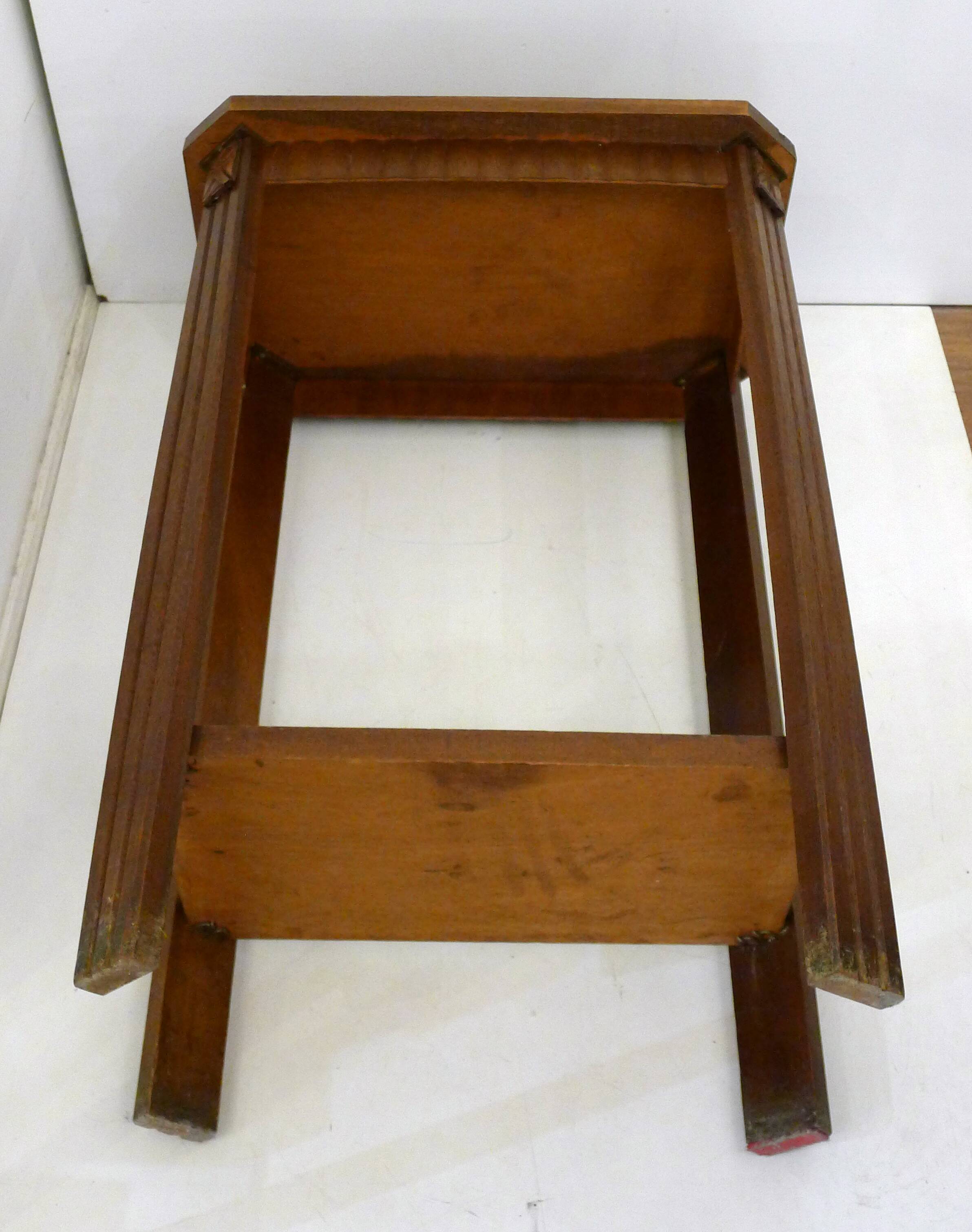 Small wooden Art Deco side table.
