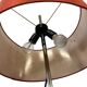 Vintage orange and red floor lamp from the 1970s