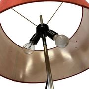 Vintage orange and red floor lamp from the 1970s