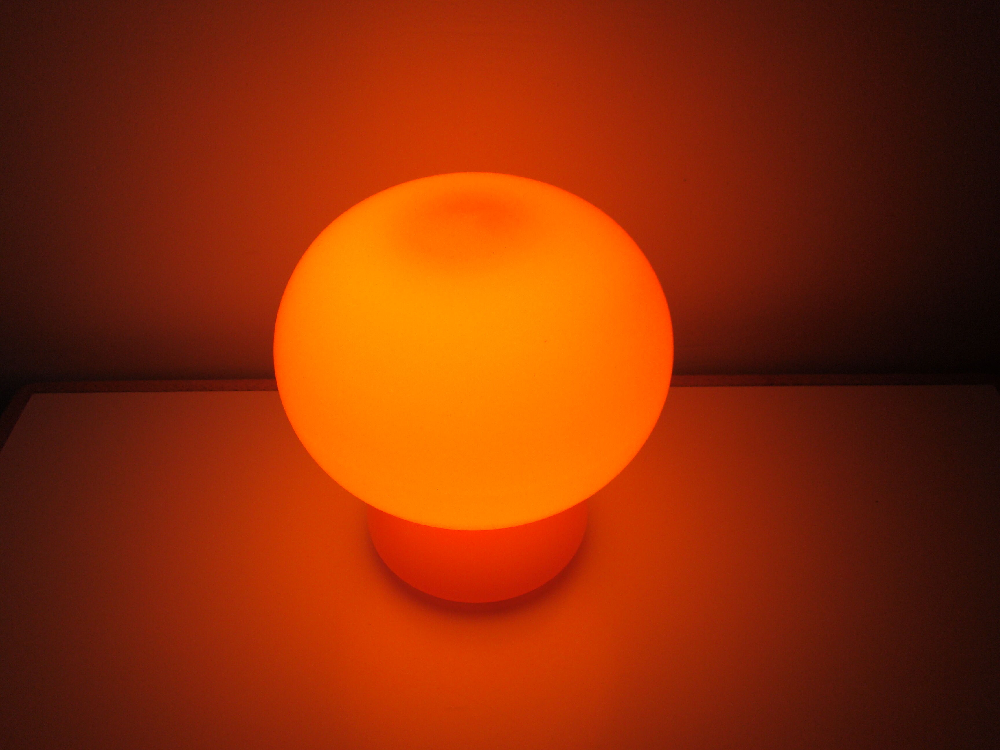 Vintage lamp Space Age opaline orange