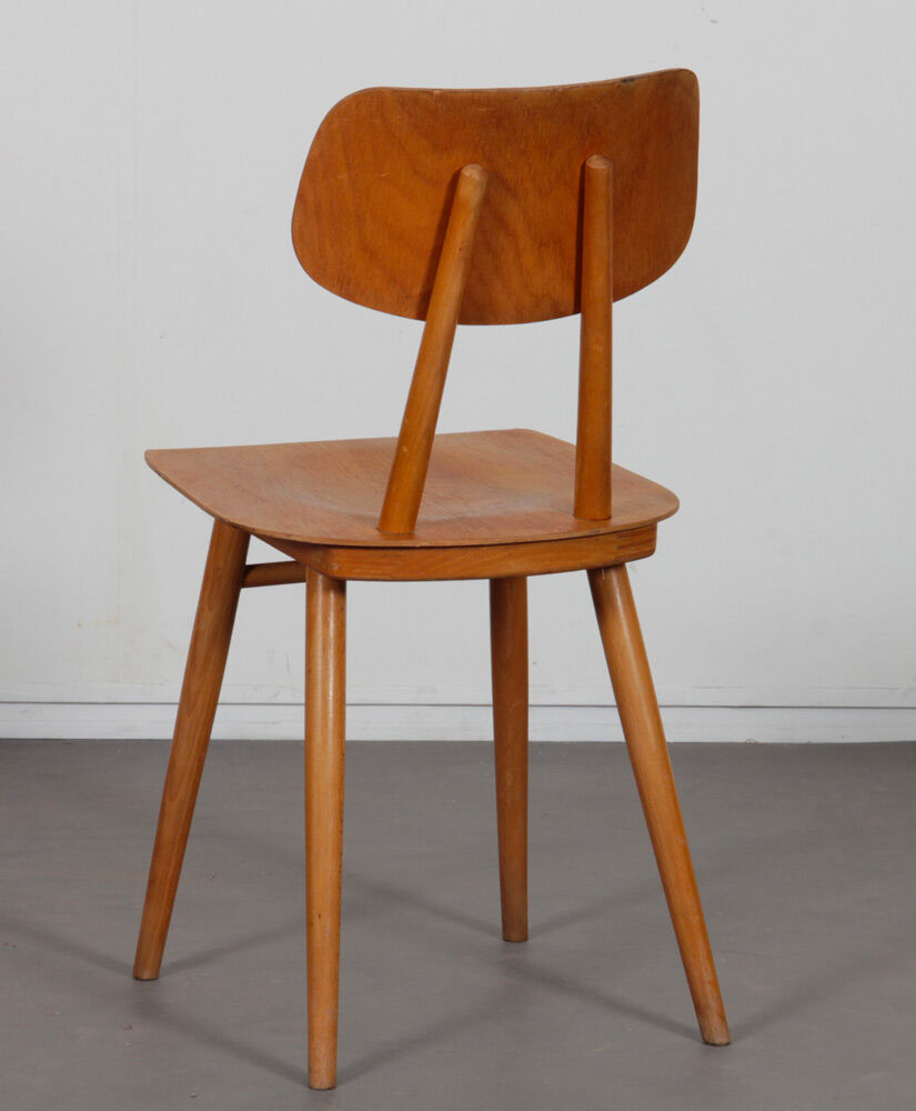 Pair of wooden chairs produced by Ton, 1960