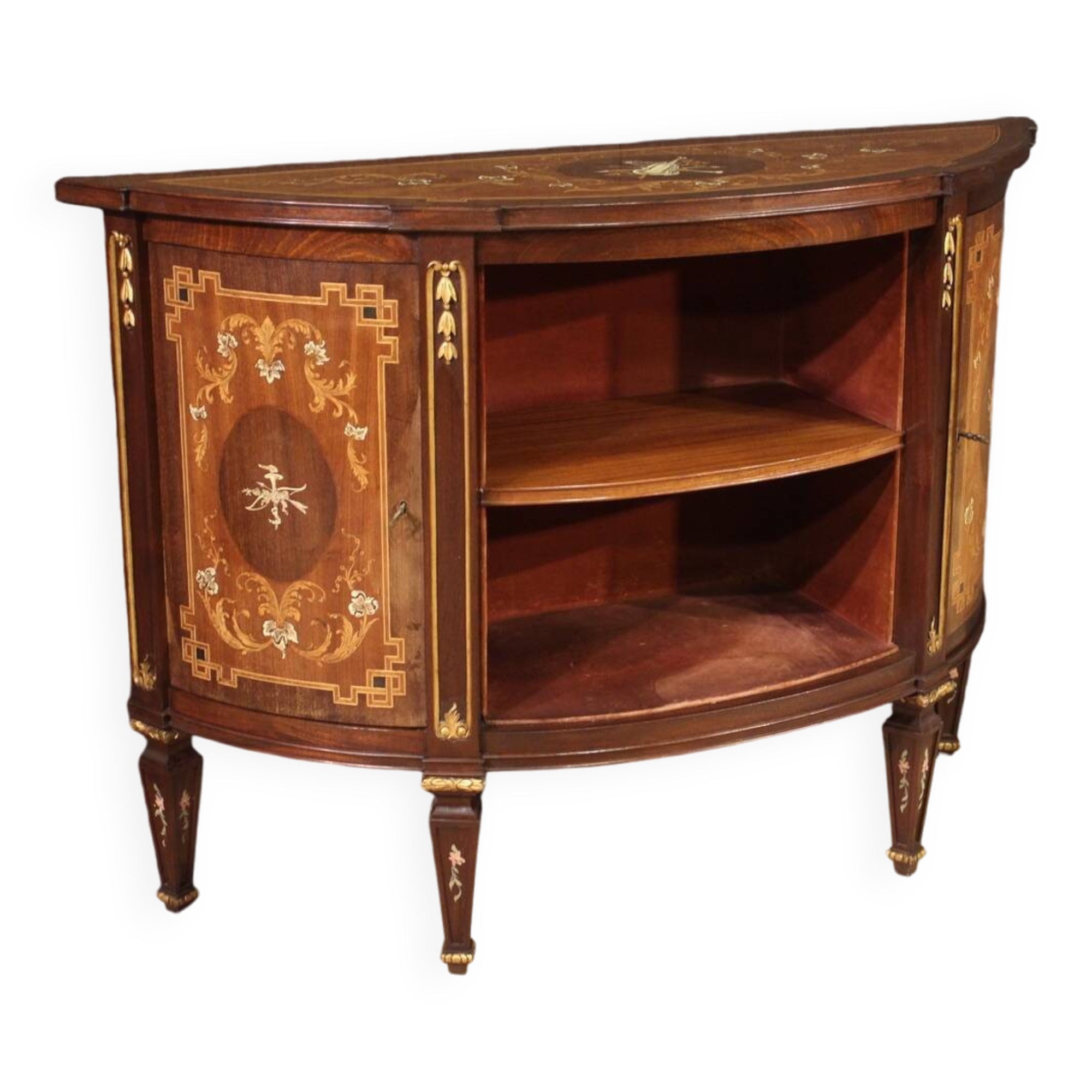 Élégant buffet marqueté de style Louis XVI