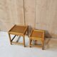 Tables gigognes rotin
