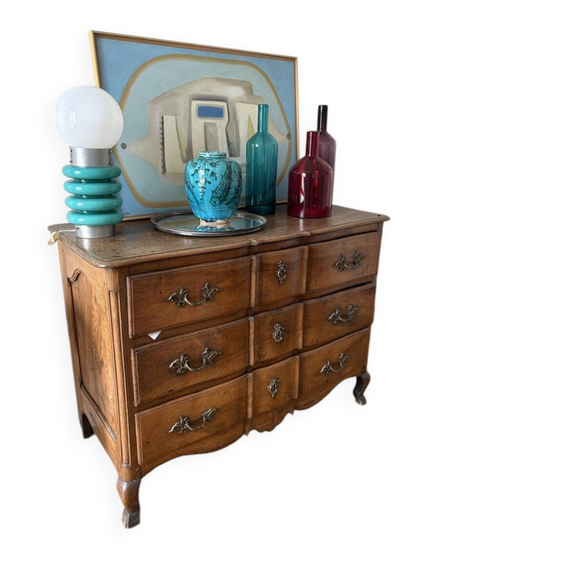 Commode ancienne galbée (Régence / Louis XV)