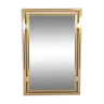 Miroir design des 70'S blanc laqué signé Pierre Vandel Paris