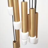 Lampe cascade des années 1970 en laiton