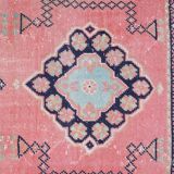 Overdyed Long and Wide Turkish Oushak Runner 4'7" X 11'10"