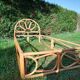 Single rattan bed