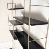 Gold and black String shelf