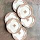 6 Longwy iron earth dessert plates, “Andalusian” service