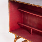 Vintage bar counter in canning and rattan. France, 50s.