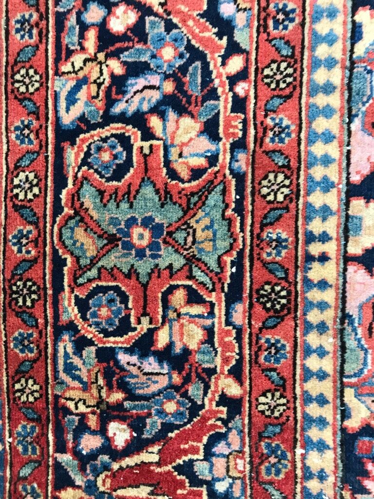Carpet old Persian kashan done hand 136 x 201 cm