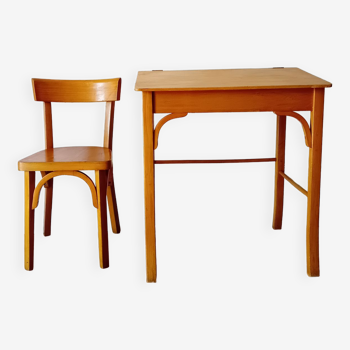 Ensemble bureau et chaise Baumann