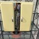 Antique iron pharmacy cabinet