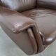 Brown leather swivel chair