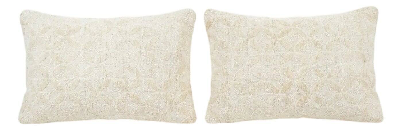 Set of 2 vintage kilim cushion covers 41x61 cm