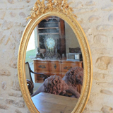 Oval mirror style Louis XVl